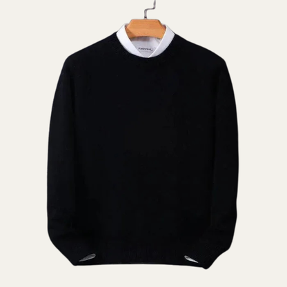 Simple Men's Regular Fit Crew Neck Pullover Sweater