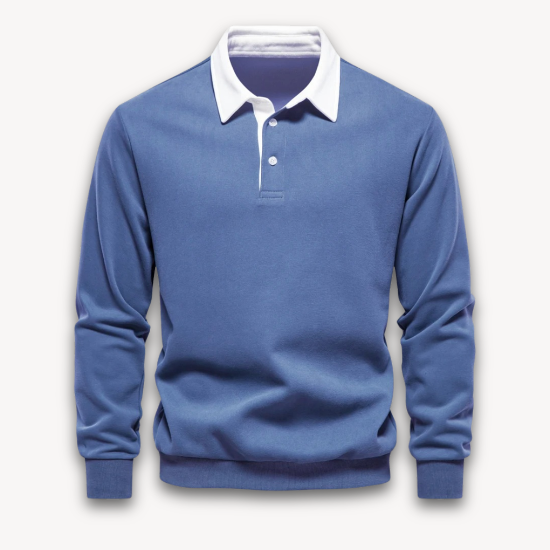 Men's Traditional Striped Polo Shirt