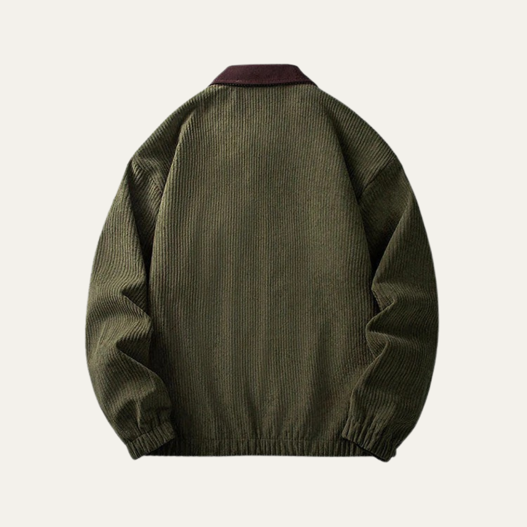Men's Large Heavy Duty Zip Up Work Jacket