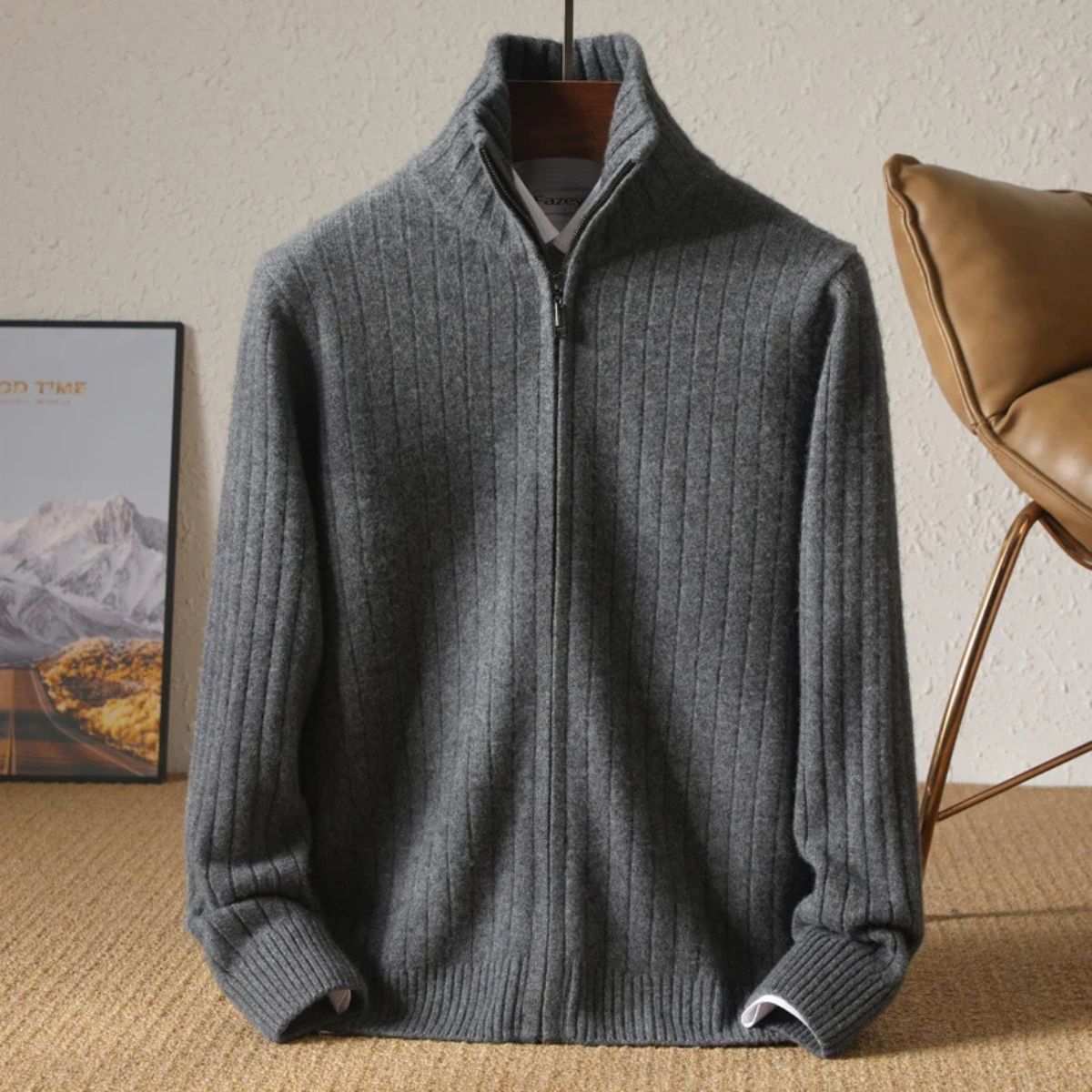 Luxury Pure Wool Mens Coat
