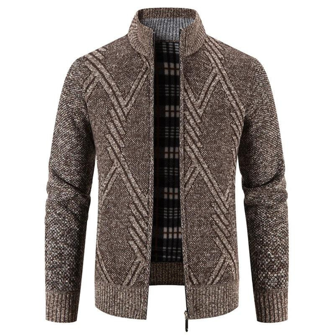 Soft Mens Zip Knit Sweater