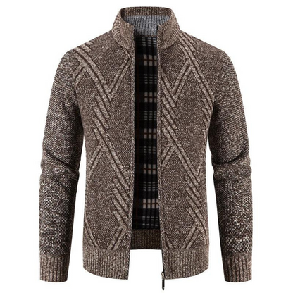 Soft Mens Zip Knit Sweater