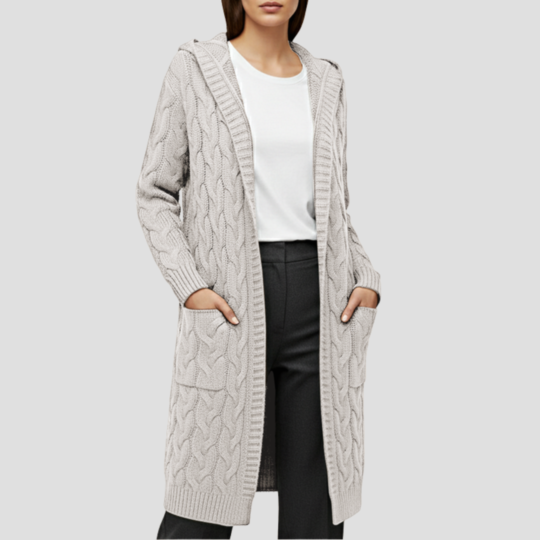 Soft Oversized Knit Open Cardigan Sweater