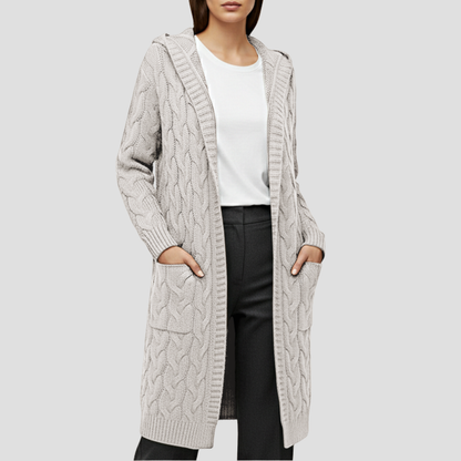 Soft Oversized Knit Open Cardigan Sweater