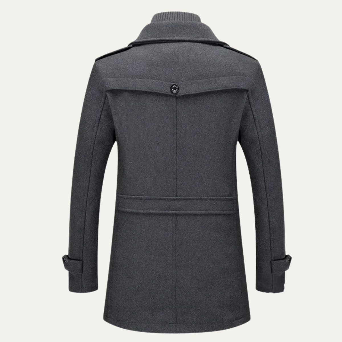 Classic Men's Warm Wool Winter Overcoat