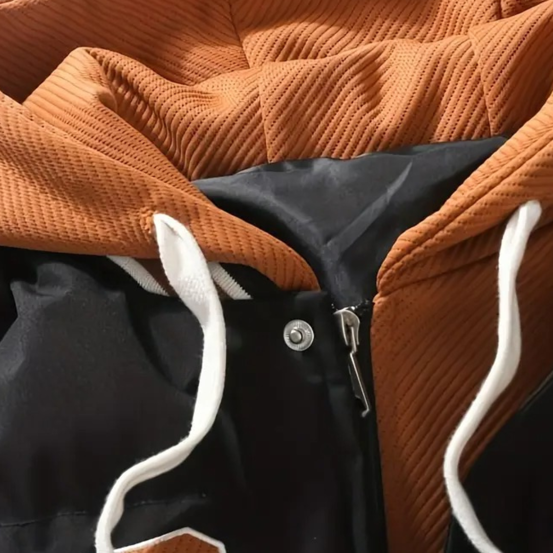 Men's Quilted Hooded Sports Jacket