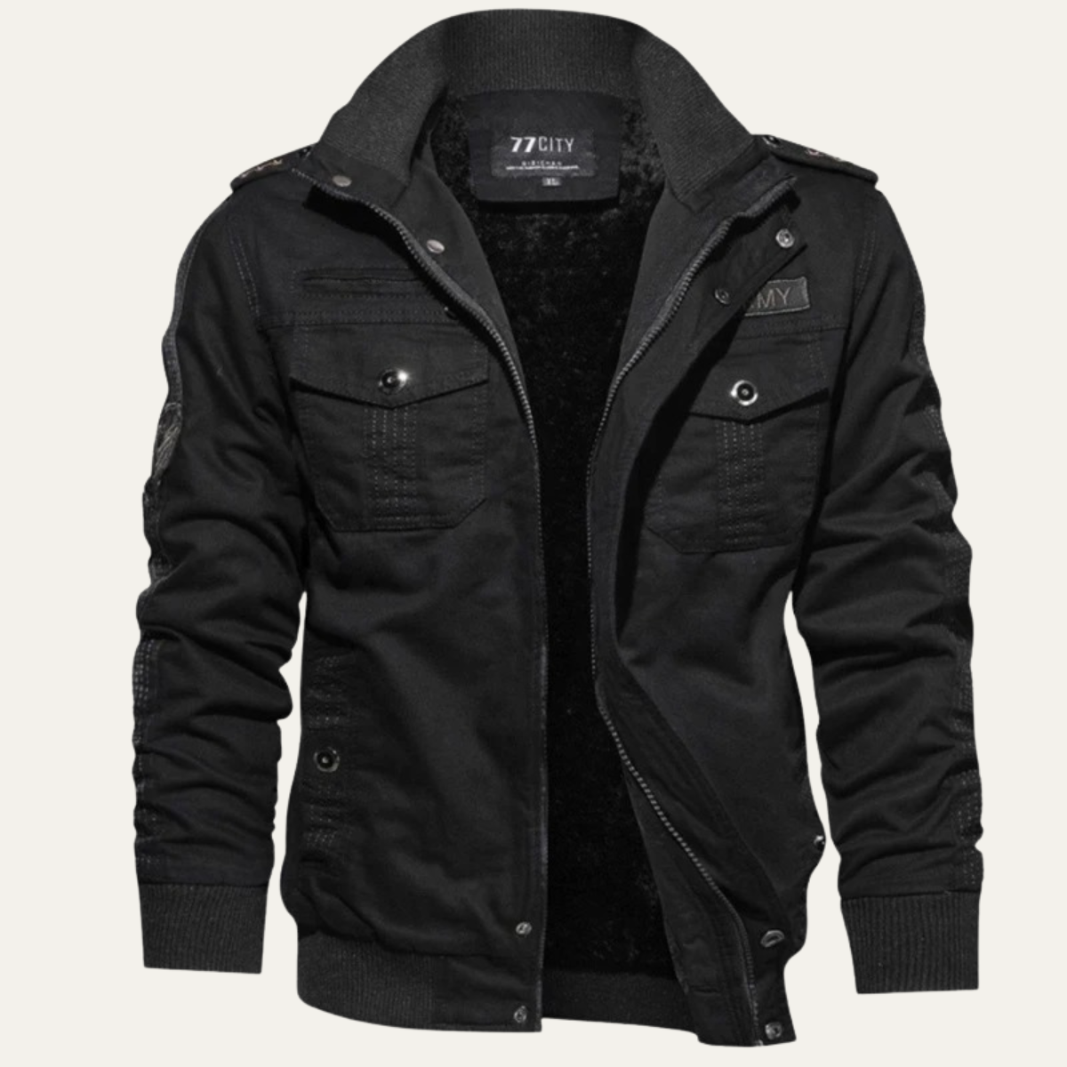 Waterproof Mens Military Bomber Jacket with Multiple Pockets
