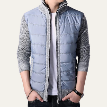 Warm Men's Zip Up Puffer Jacket