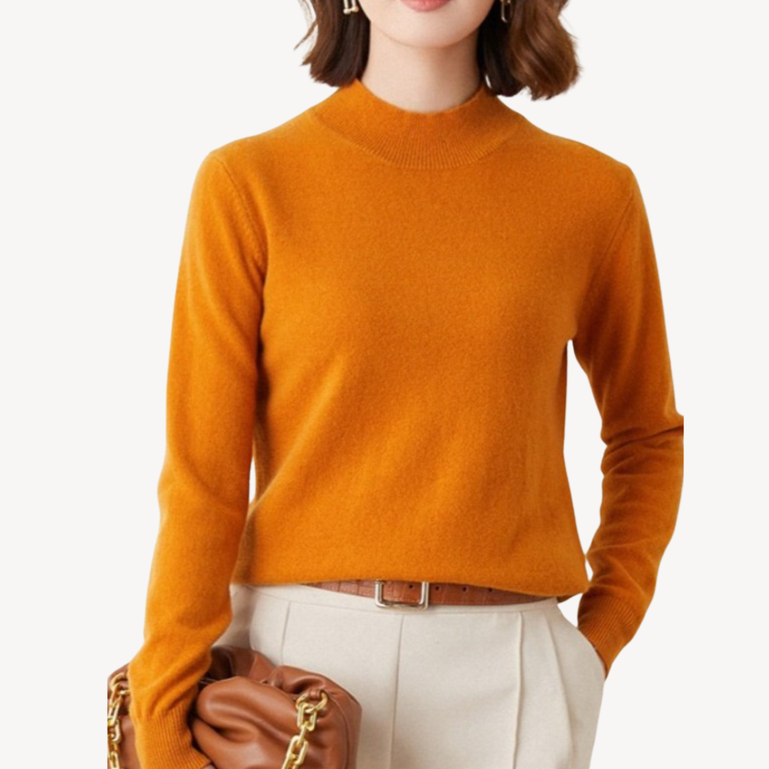 Soft Crew Neck Cashmere Jumper For Women