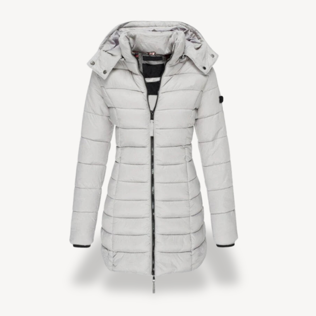 Warm Women's Down Jacket with Hood