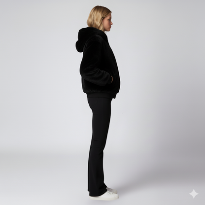 Warm Reversible Puffer Jacket for Women