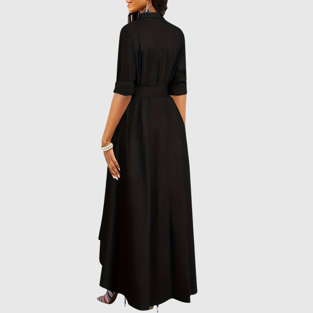 Chic Long Sleeve Maxi Dress