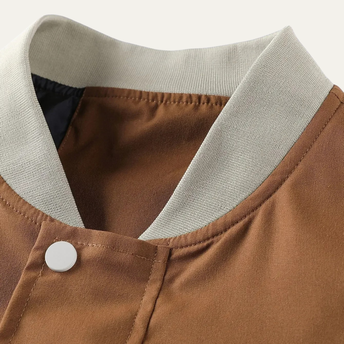 Men's Relaxed Fit Zipper Bomber Jacket
