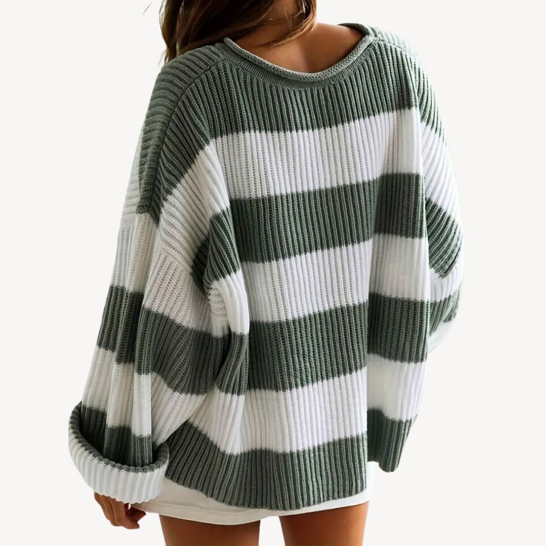 Comfy Women's Horizontal Knit Sweater