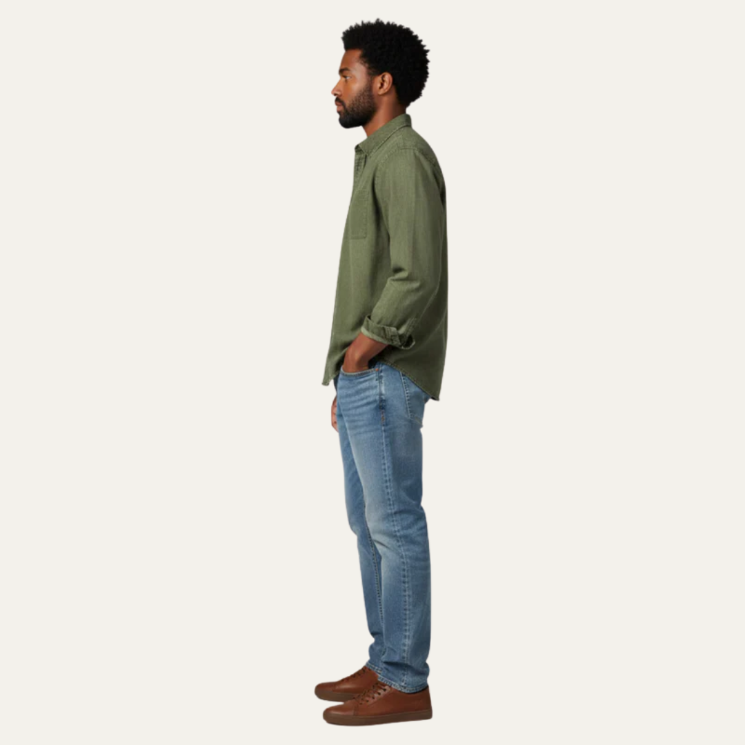Relaxed Fit Shirt and Jeans Combo Set