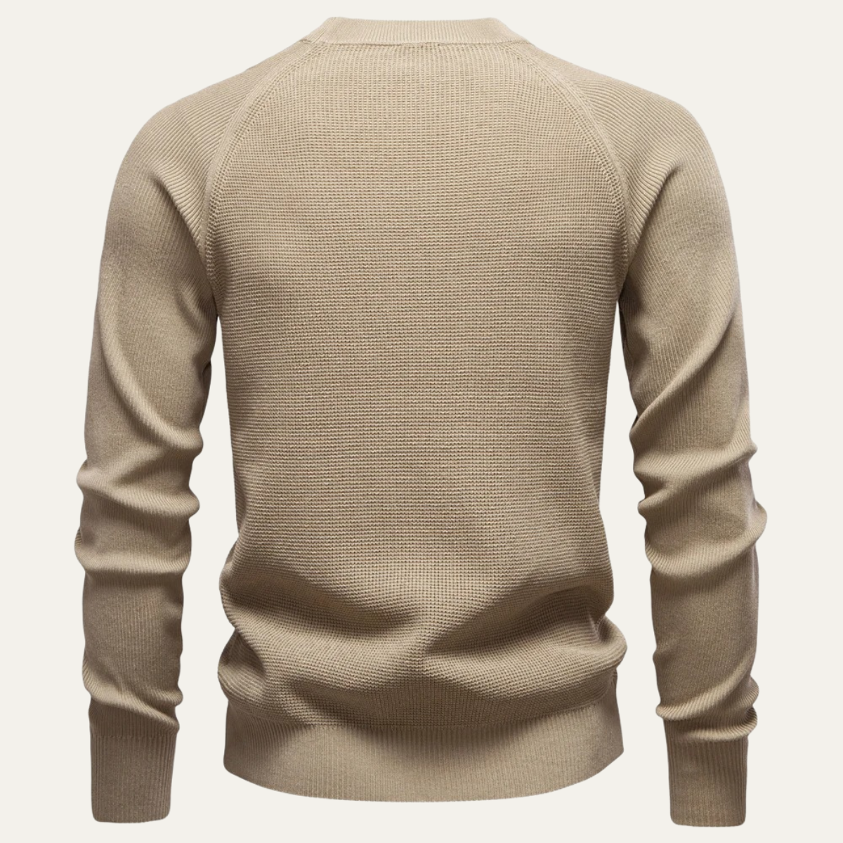 Relaxed Fit Men's Knit Crew Neck Sweater
