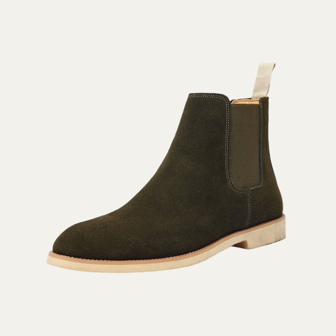 Men's Classic Black Leather Ankle Boot