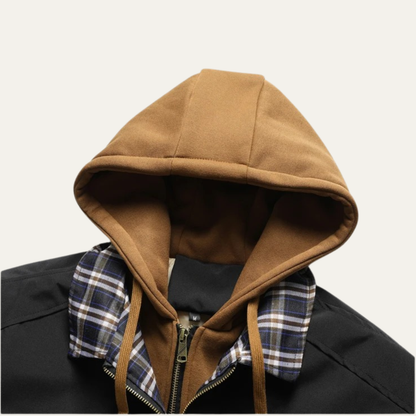 Warm Mens Fleece Hooded Winter Jacket