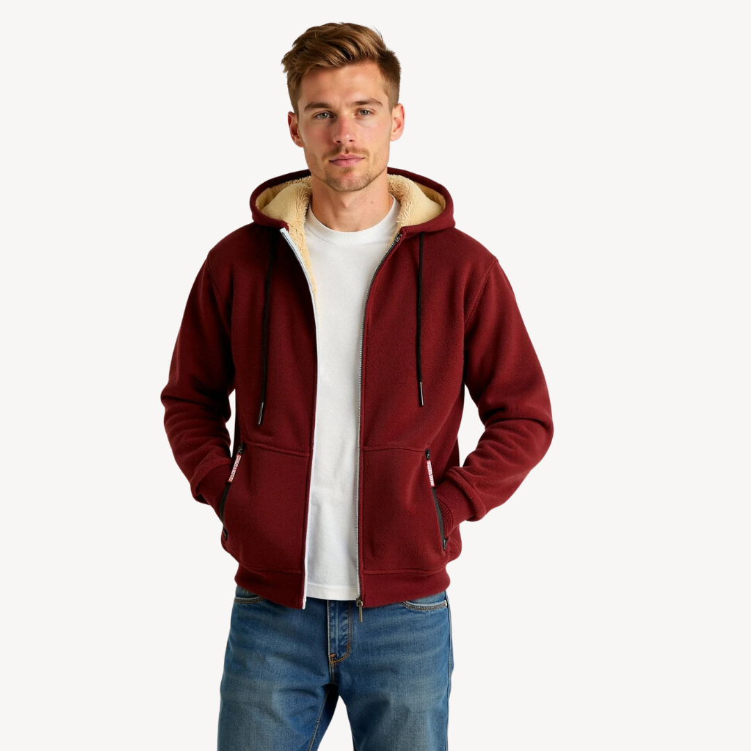 Warm Cozy Men's Hooded Sweatshirt
