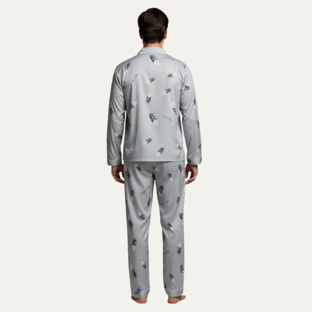 Classic Plaid Sleepwear Set for Men