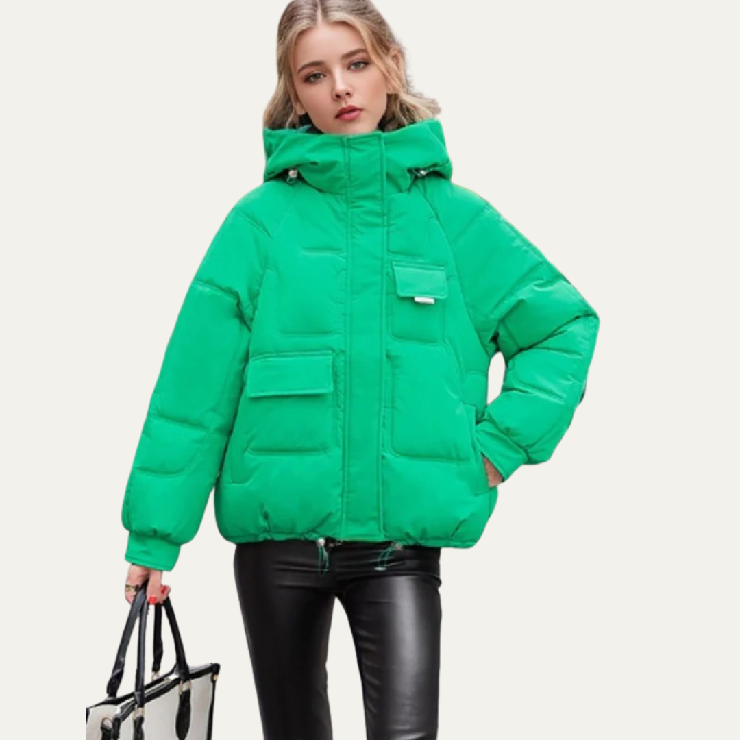 Waterproof Short Puffer Coat for Women