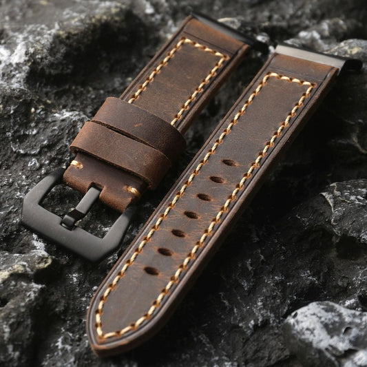 Genuine Brown Watch Strap Replacement - OutfitLondon