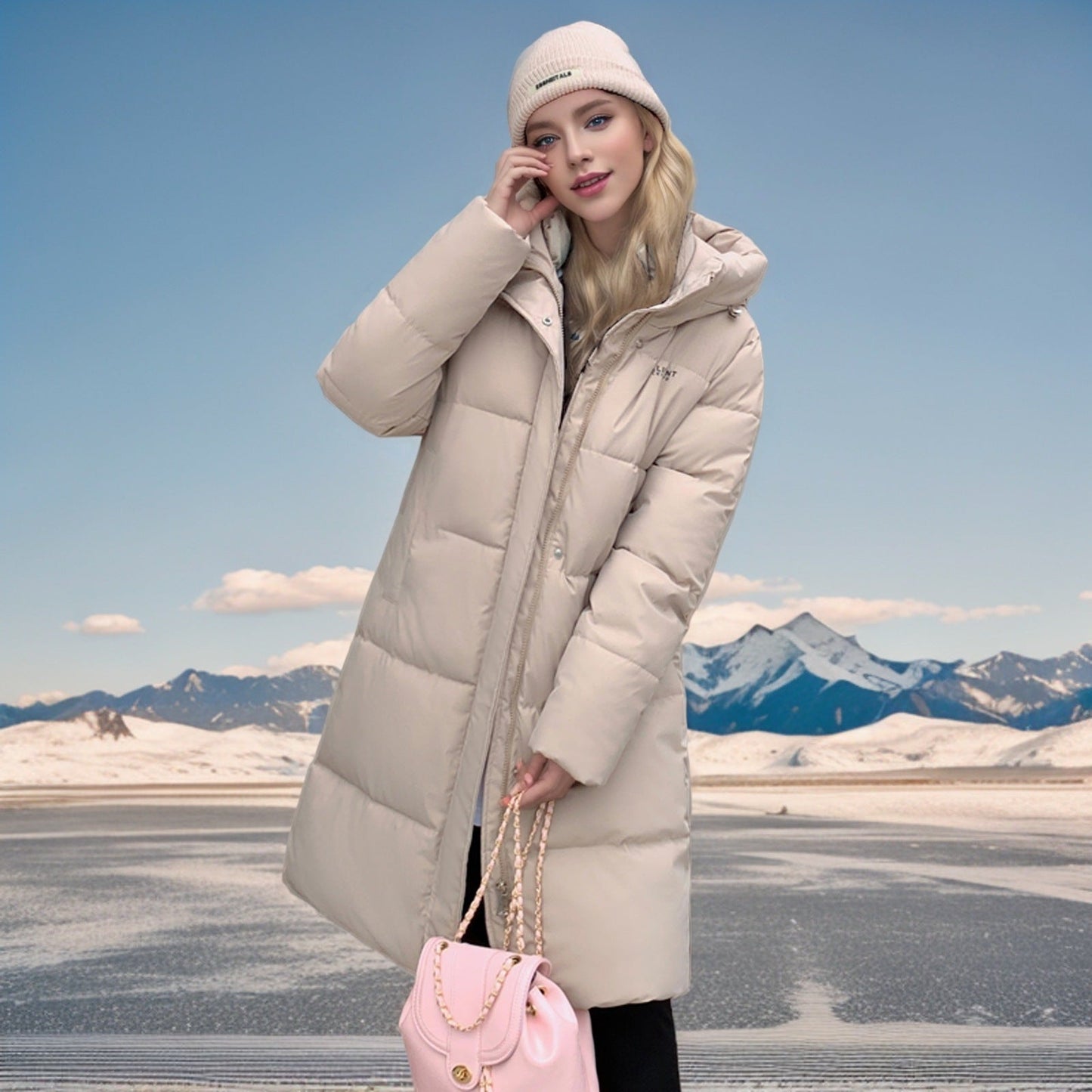 Cozy Black Women's Winter Parka Jacket with Hood