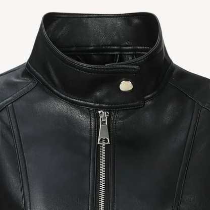 Vegan Leather Womens Coat