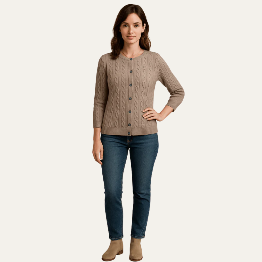 Soft Button Front Knit Women's Cardigan