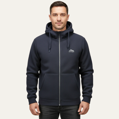 Warm Outdoor Fleece Zip Up Hoodie