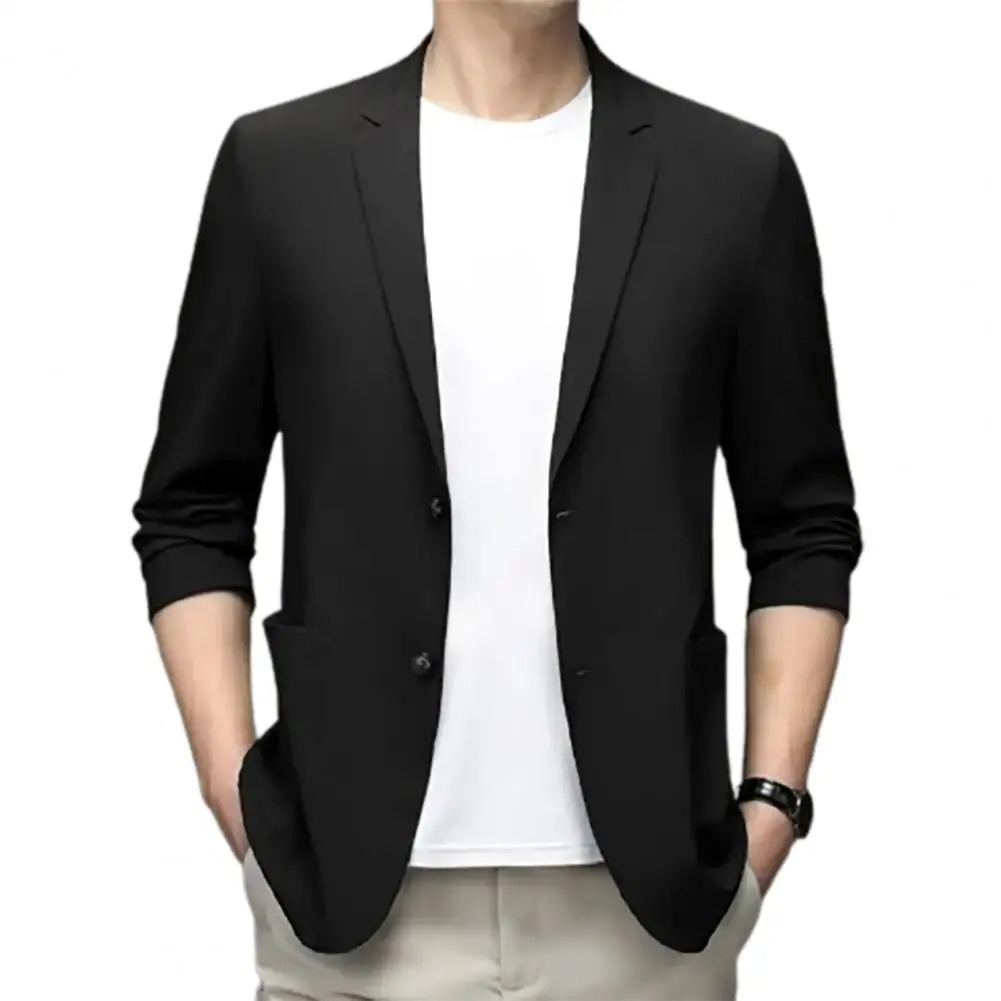 Tailored Fit Mens Classic 2 Button Blazer Coat