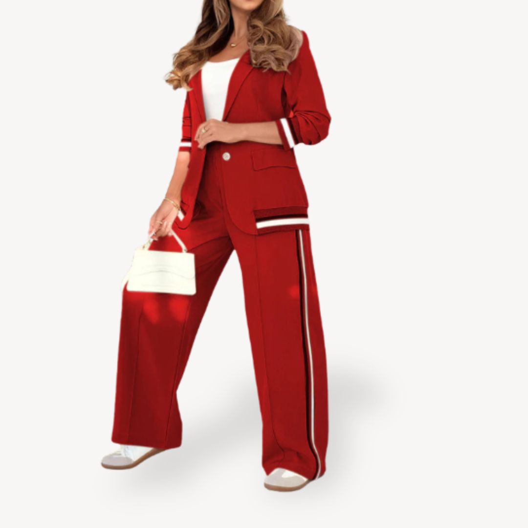 Classic Two Piece Pinstripe Women's Suit