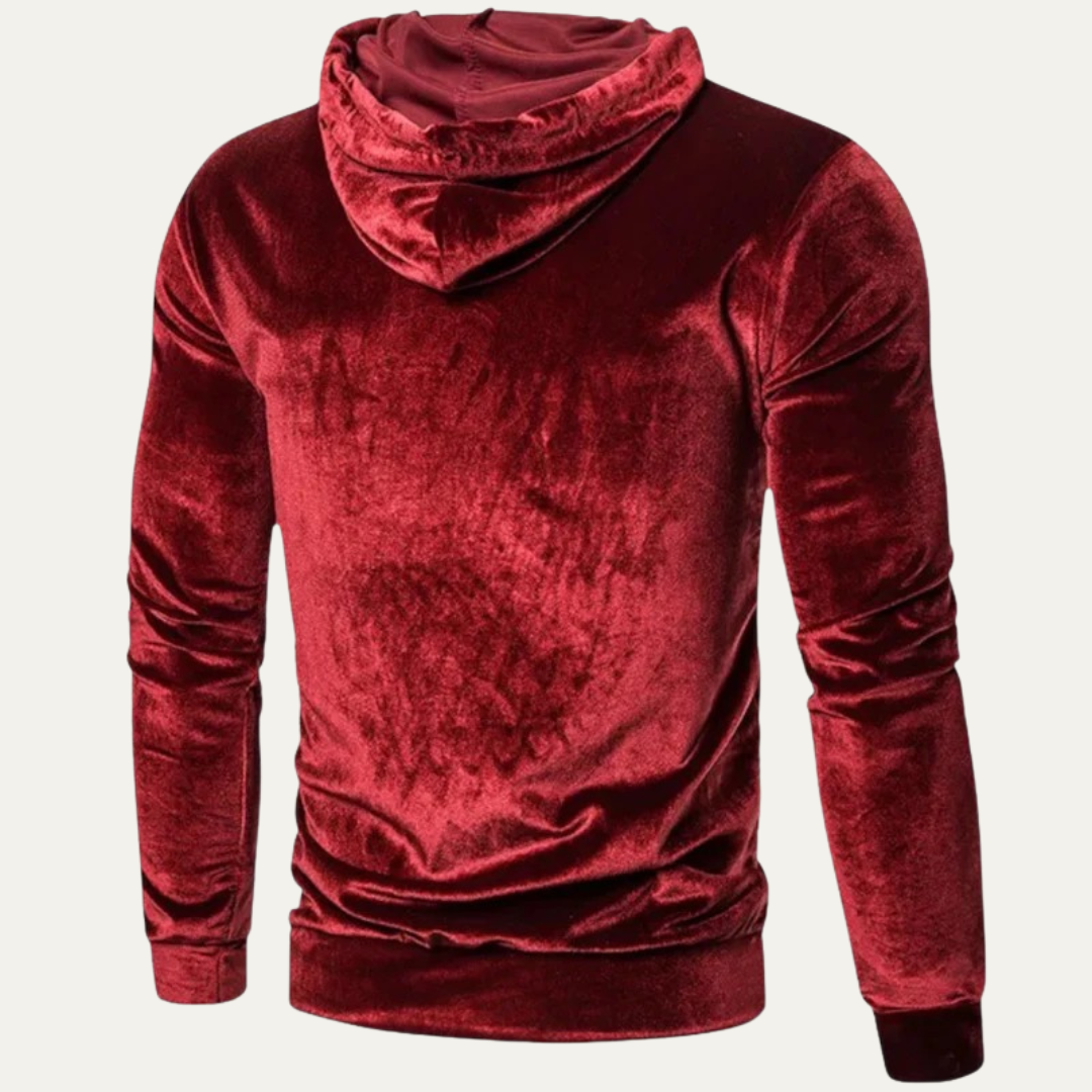 Soft Fleece Men's Hooded Sweatshirt with Pouch Pocket