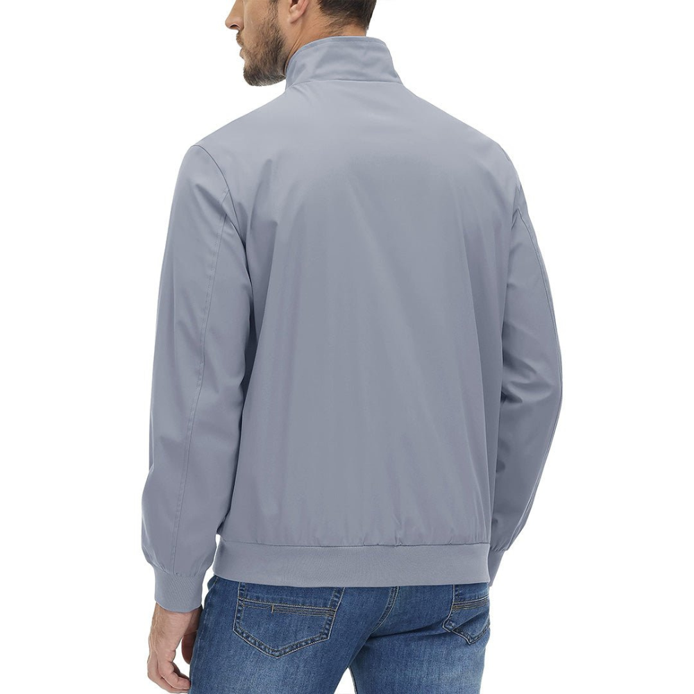 Slim Fit Zip Up Leather Jacket
