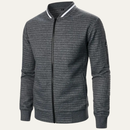 Slim Fit Quilted Men's Bomber Jacket