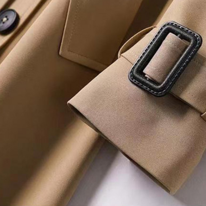 Luxury Women's Classic Wool Trench Coat