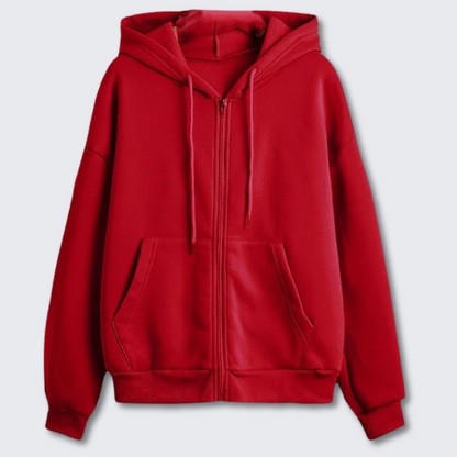 Ladies' Lightweight Hoodie Warm Fleece Jacket