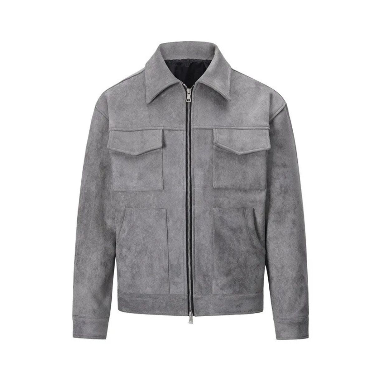 Luxury Suede Leather Mens Jacket
