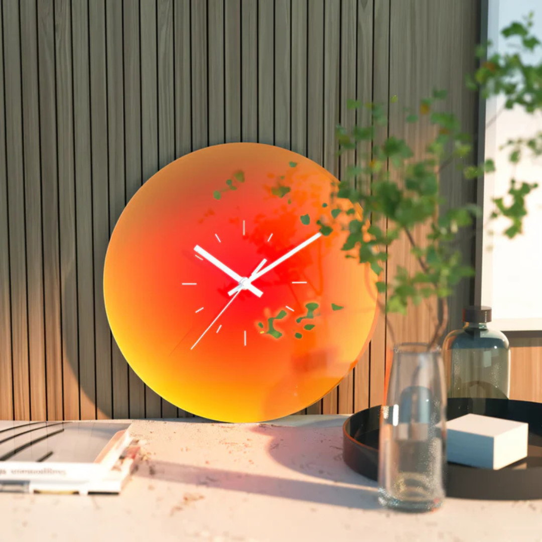 Quiet Large Clear Wall Clock - OutfitLondon