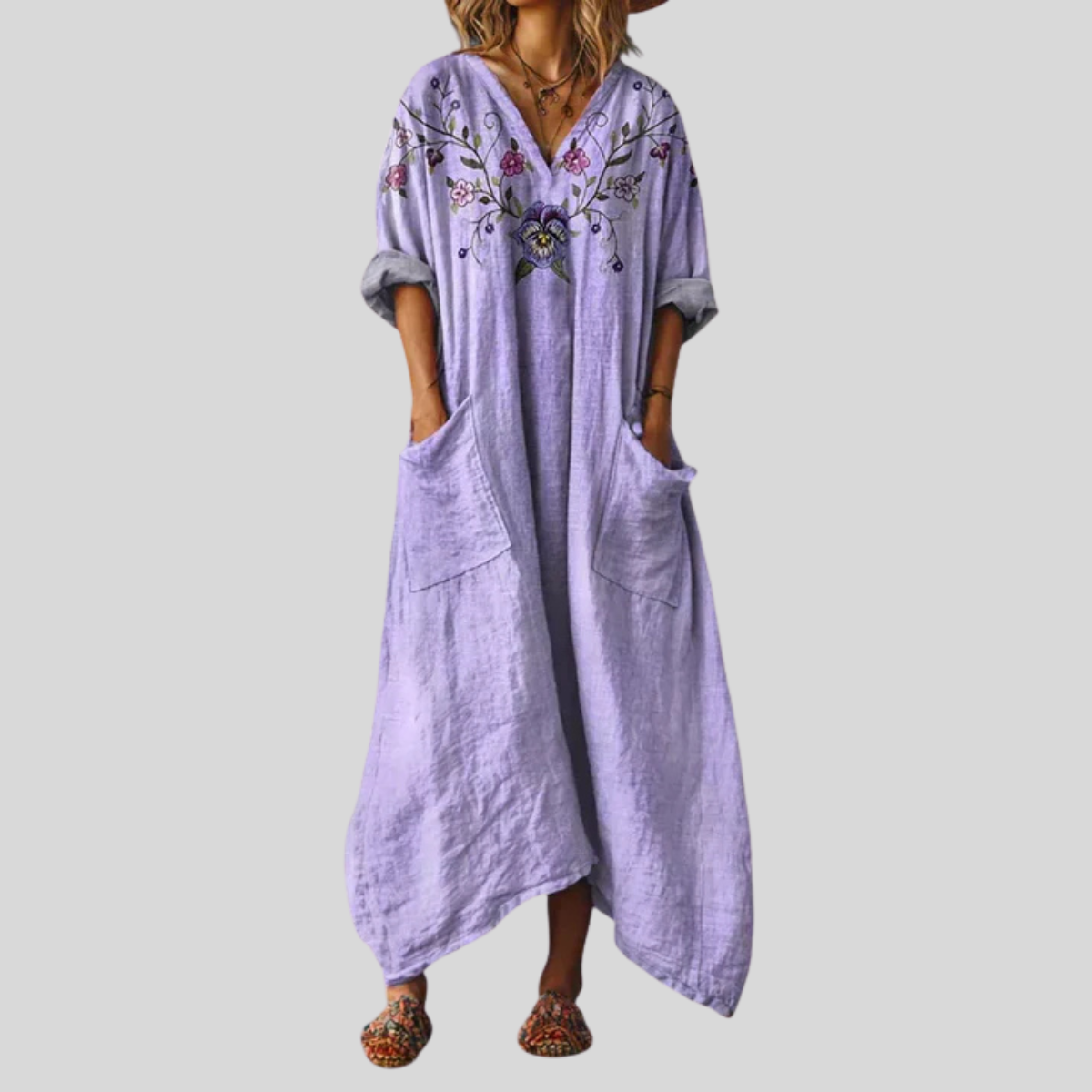 Relaxed Fit Maxi Sundress