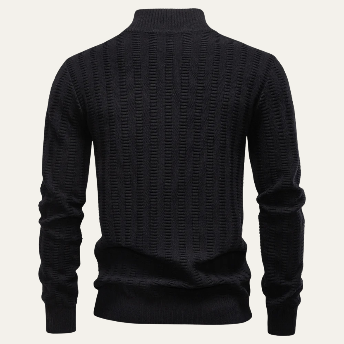 Warm Men's Half Zip Knitted Sweater