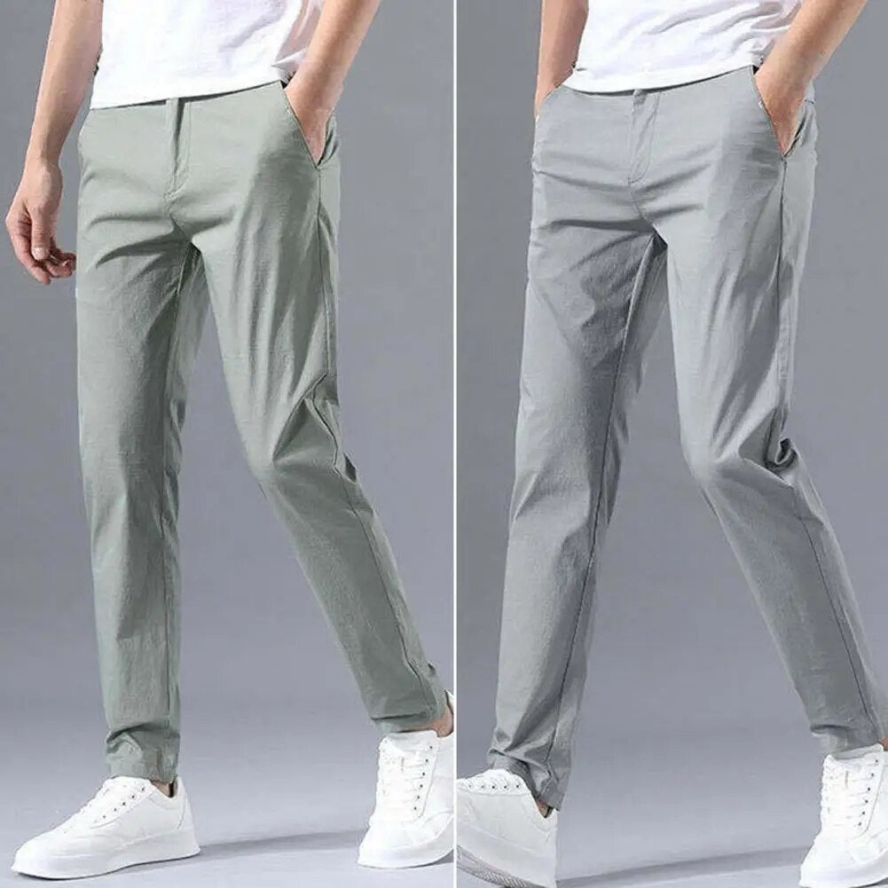 Relaxed Fit Soft Chino Pants - OutfitLondon