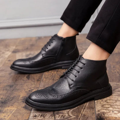 Stylish Men's Chelsea Boots - Premium Winter Dress Shoes