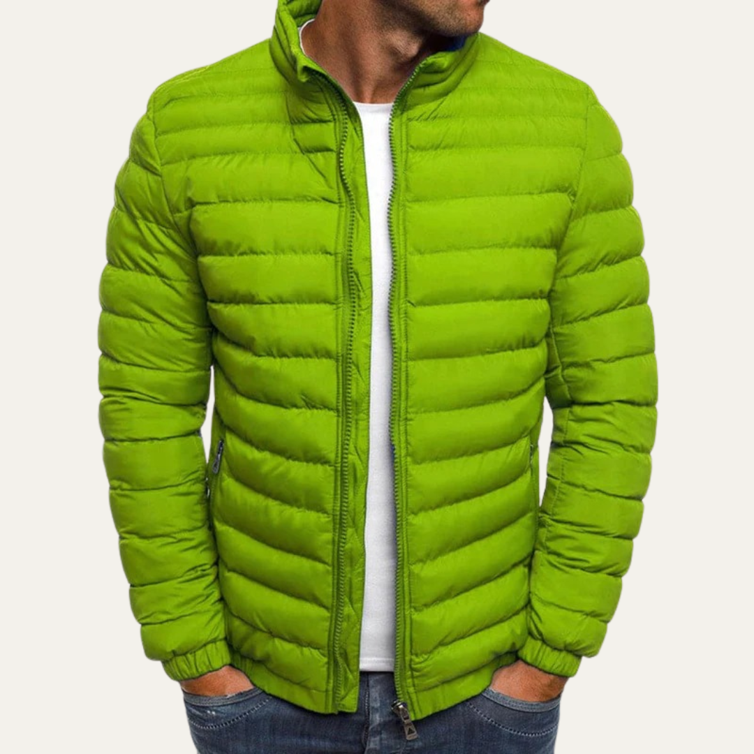 Men's Slim Water Resistant Filled Parka Jacket