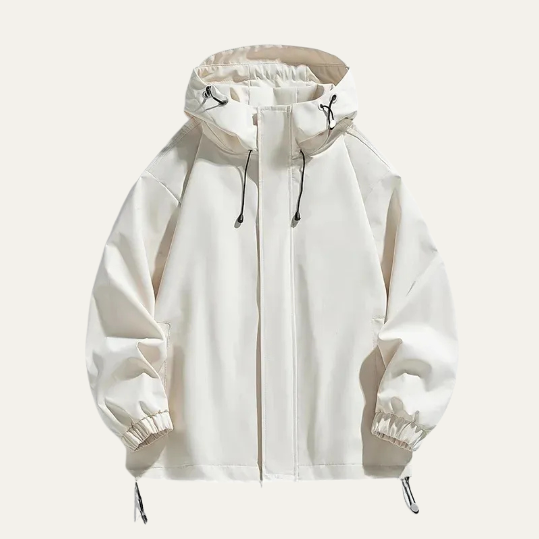 Waterproof Men's Lightweight Hooded Windbreaker Jacket