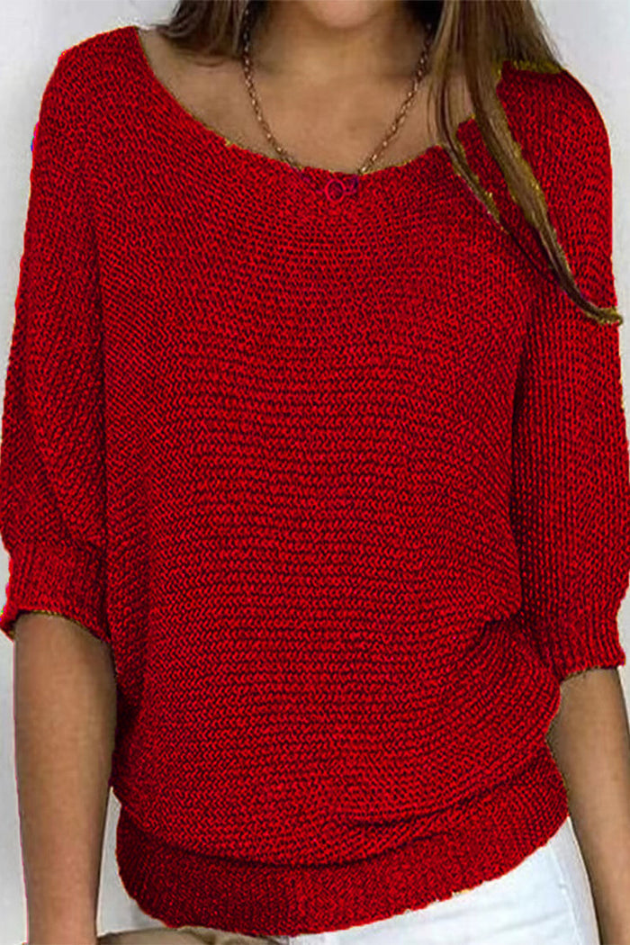 Relaxed Fit Women's Batwing Sweater