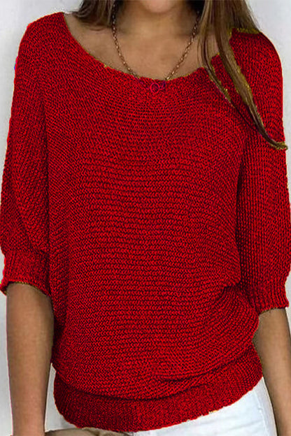 Relaxed Fit Women's Batwing Sweater