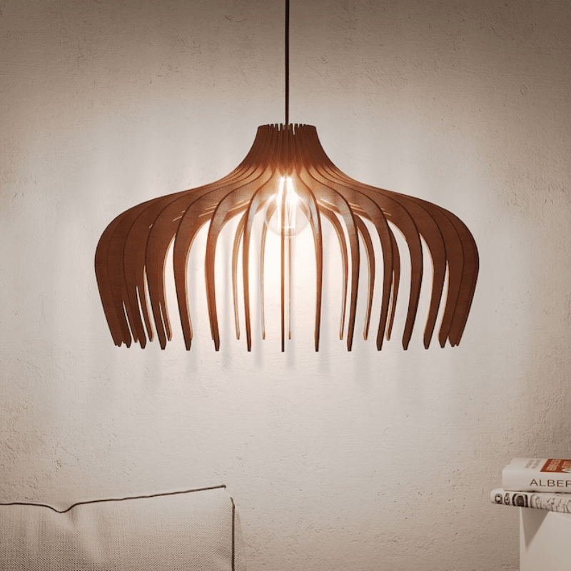 Farmhouse Style Wooden Hanging Light