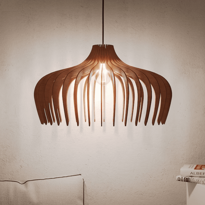 Farmhouse Style Wooden Hanging Light