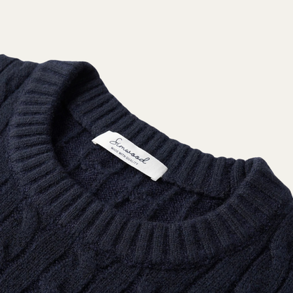 Classic Men's Knit Crew Neck Jumper Sweater
